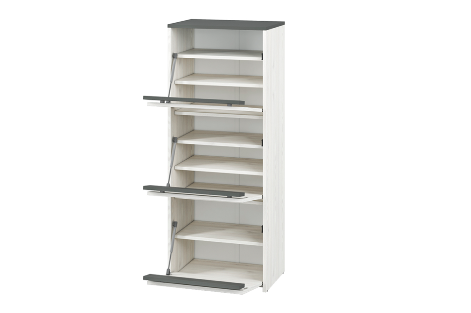 CALLA Szafka na buty biały/szary - zdjęcie 7