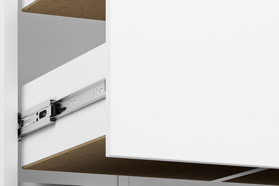 BUBO Szafa ubraniowa biały/drewno bukowe/różowy - zdjęcie 9