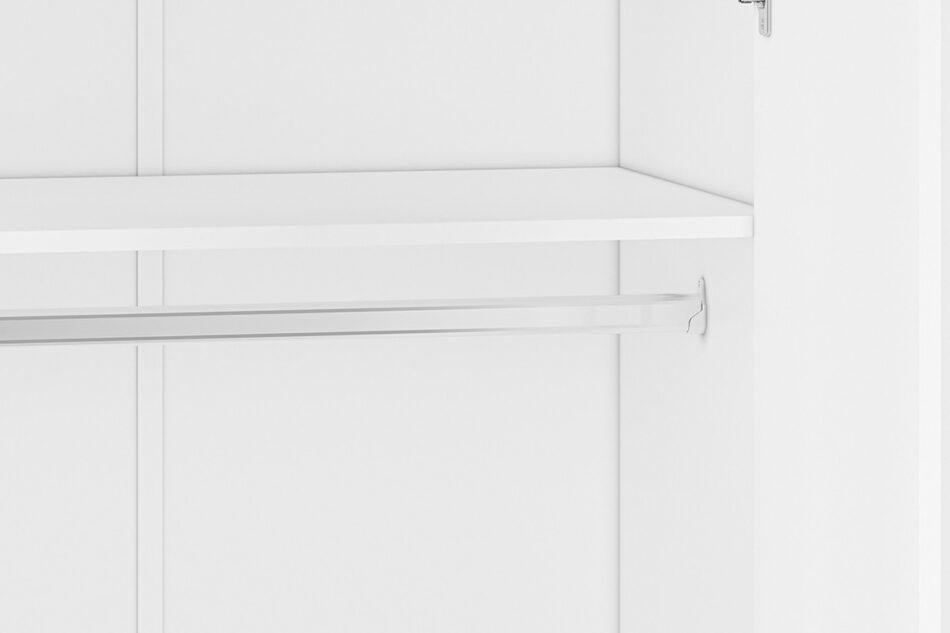 BUBO Szafa ubraniowa biały/drewno bukowe/niebieski - zdjęcie 9