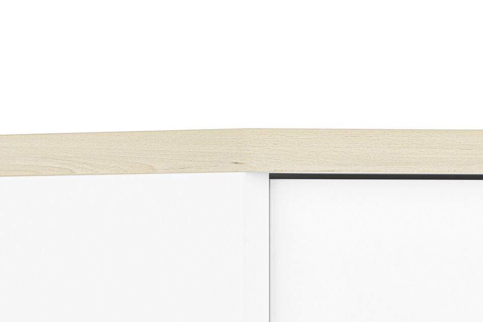 BUBO Szafa narożna biały/drewno bukowe - zdjęcie 6