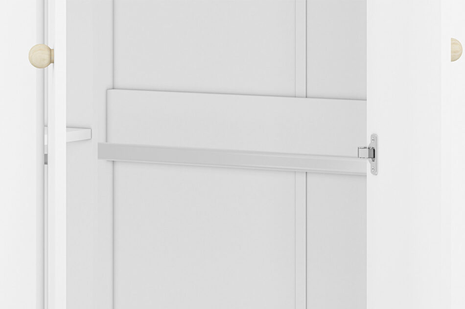 BUBO Szafa narożna biały/drewno bukowe - zdjęcie 5