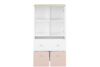 BUBO Komoda biały/drewno bukowe/różowy - zdjęcie 4