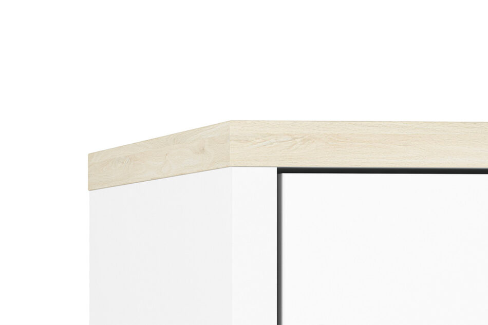 BUBO Komoda biały/drewno bukowe - zdjęcie 6