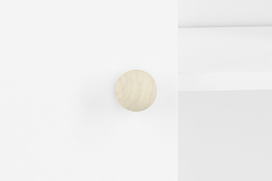 BUBO Komoda biały/drewno bukowe/niebieski - zdjęcie 7