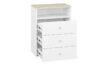 BUBO Komoda biały/drewno bukowe - zdjęcie 1