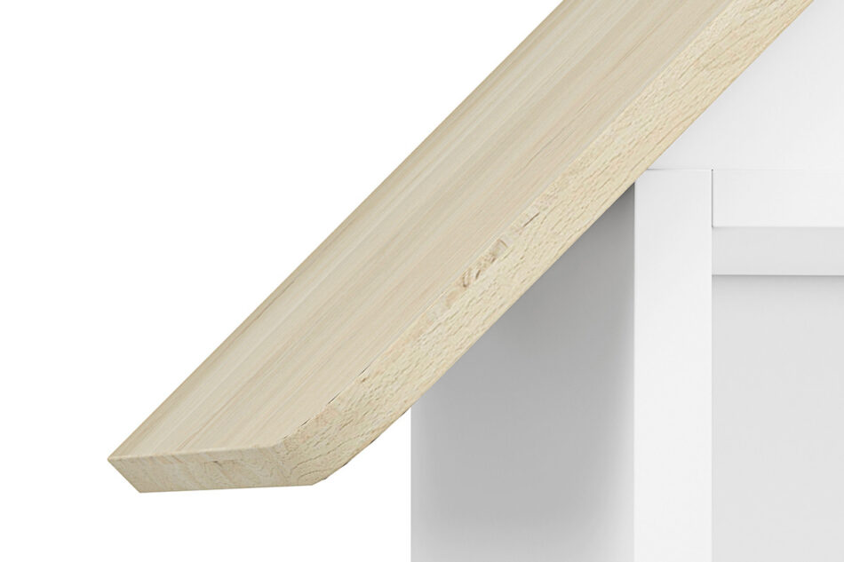 BUBO Regał biały/drewno bukowe/różowy - zdjęcie 5