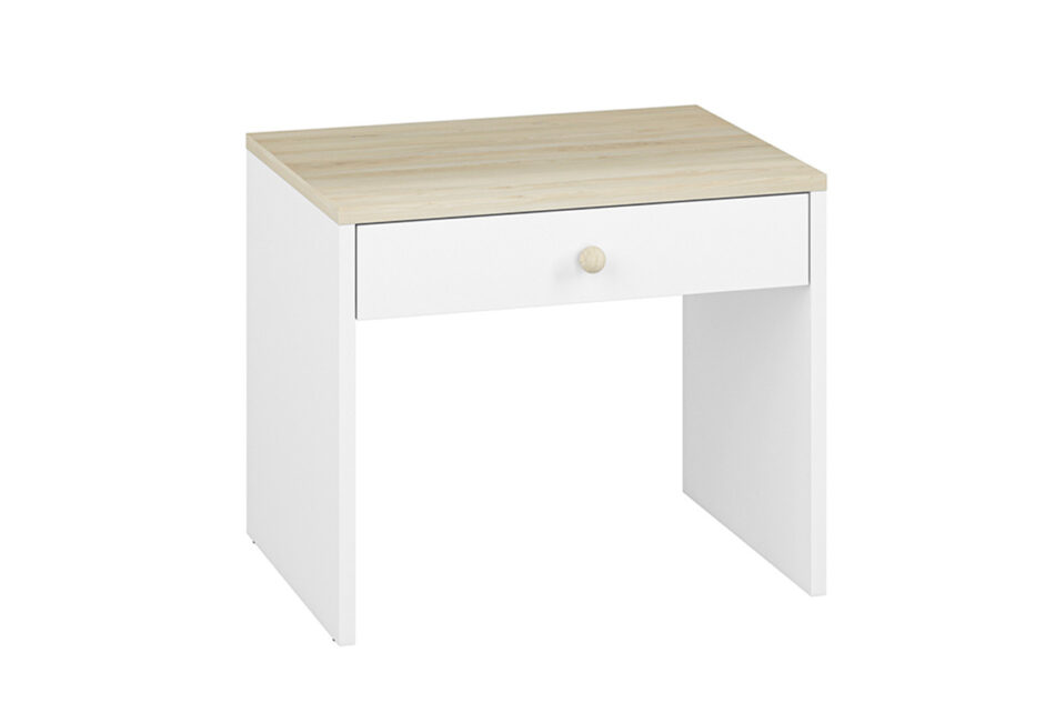 BUBO Stolik biały/drewno bukowe - zdjęcie 0