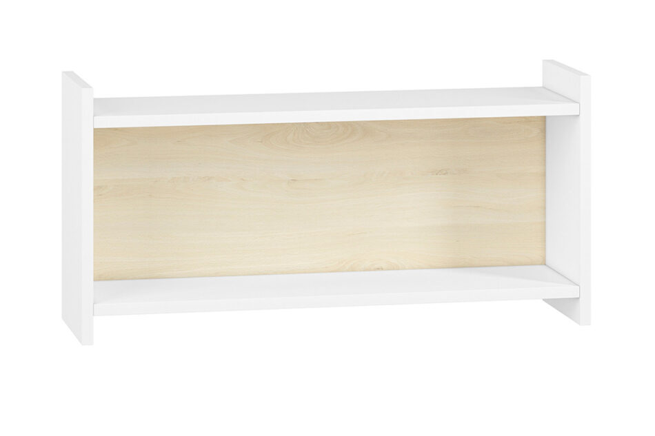 BUBO Półka wisząca biały/drewno bukowe - zdjęcie 1