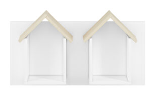 BUBO, https://dev1-mda.konsimo.pl/kolekcja/bubo/ Półka wisząca biały/drewno bukowe - zdjęcie