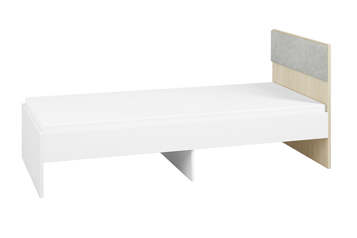 Łóżko ze stelażem i zagłówkiem