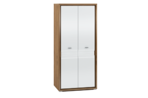 SULA, https://dev1-mda.konsimo.pl/kolekcja/sula/ Szafa biały/orzech naturalny - zdjęcie