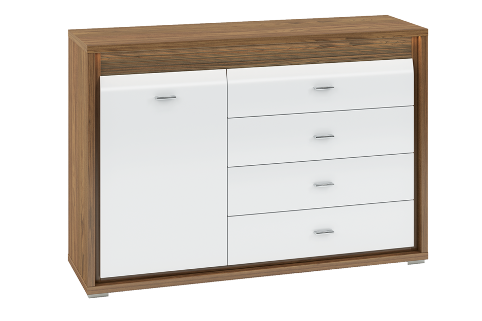 SULA Komoda orzech naturalny/biały - zdjęcie 0