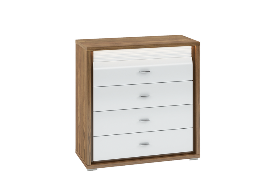 SULA Komoda biały/orzech - zdjęcie 0