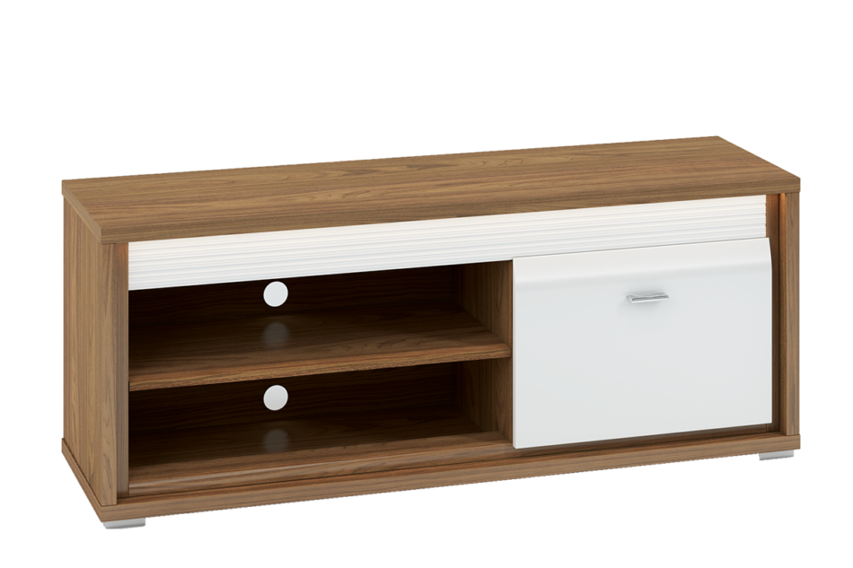SULA Szafka RTV biały/orzech naturalny - zdjęcie 0