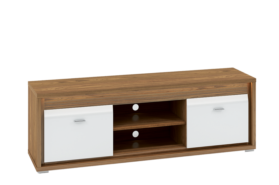 SULA Szafka RTV orzech naturalny/biały - zdjęcie 0