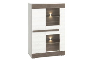 SARPA, https://dev1-mda.konsimo.pl/kolekcja/sarpa/ Witryna biały/brązowy - zdjęcie