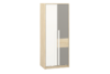 PONGO Szafa buk/biały/ciemny szary - zdjęcie 1