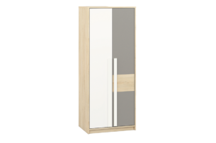 PONGO, https://dev1-mda.konsimo.pl/kolekcja/pongo/ Szafa buk/biały/ciemny szary - zdjęcie