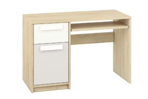 PONGO, https://dev1-mda.konsimo.pl/kolekcja/pongo/ Biurko buk/biały/jasny szary - zdjęcie