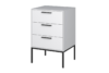 SLIMLINE Stolik nocny biały/czarny - zdjęcie 2