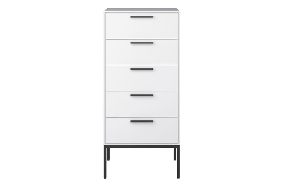 SLIMLINE Komoda biały/czarny - zdjęcie 0