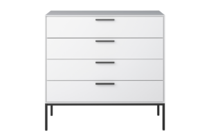 SLIMLINE, https://dev1-mda.konsimo.pl/kolekcja/slimline/ Komoda biały/czarny - zdjęcie