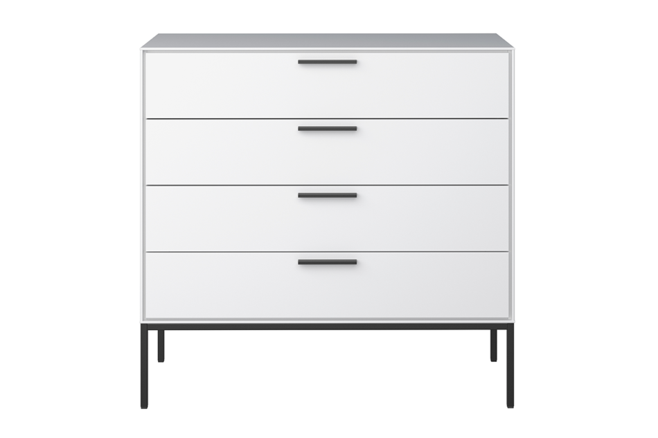 SLIMLINE Komoda biały/czarny - zdjęcie 0