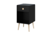 SOFTLINE Stolik nocny czarny/dąb - zdjęcie 2