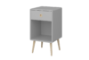 SOFTLINE Stolik nocny szary/dąb - zdjęcie 2