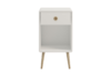 SOFTLINE Stolik nocny biały/dąb - zdjęcie 1