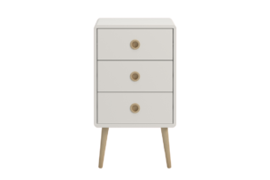 SOFTLINE, https://dev1-mda.konsimo.pl/kolekcja/softline/ Stolik nocny biały/dąb - zdjęcie