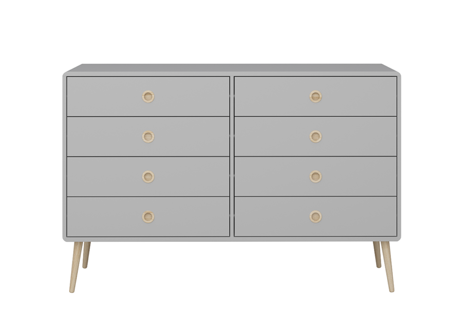 SOFTLINE Komoda szary/dąb - zdjęcie 0