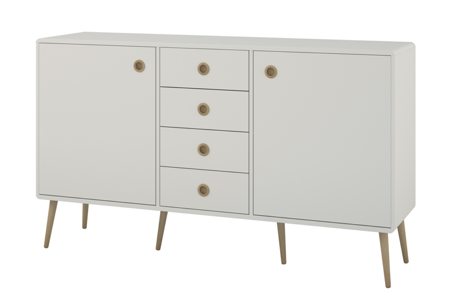 SOFTLINE Komoda biały/dąb - zdjęcie 1