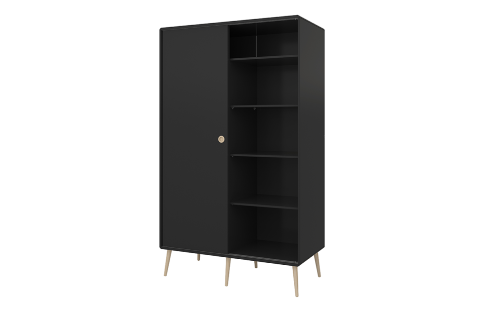 SOFTLINE Szafa czarny/dąb - zdjęcie 2