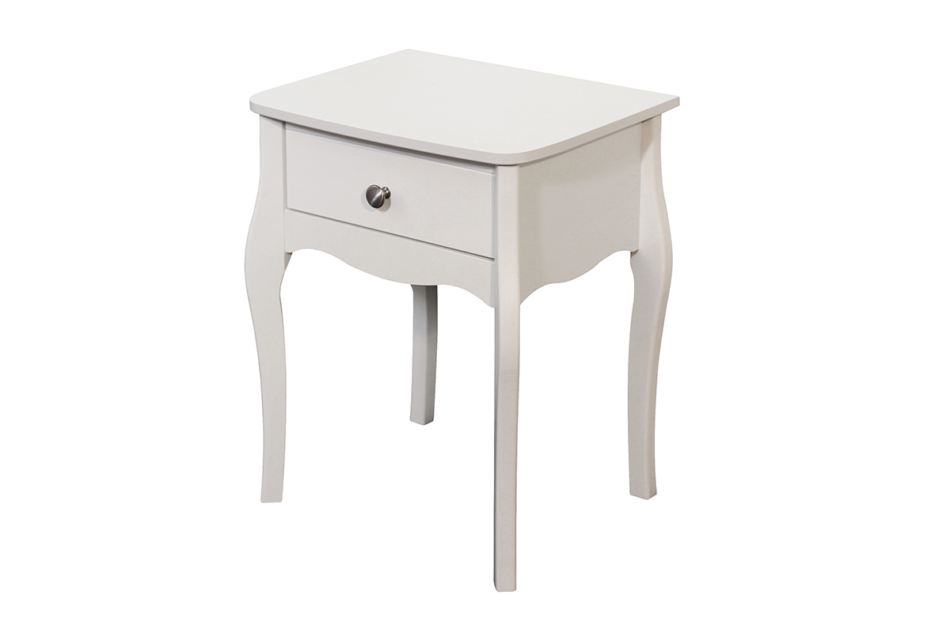 BAROQUE Stolik nocny biały - zdjęcie 1