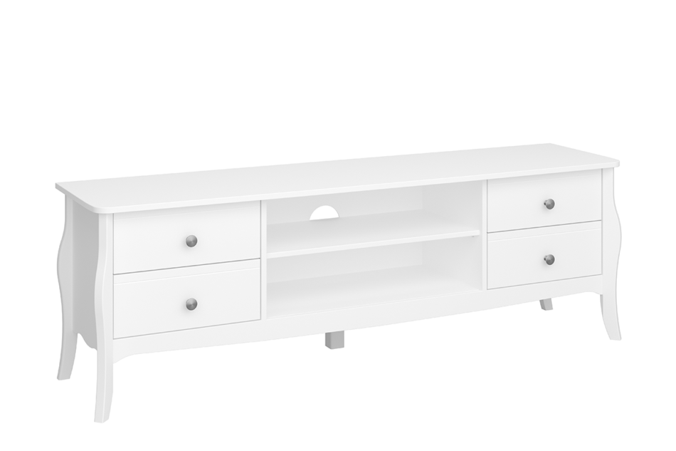 BAROQUE Szafka RTV biały - zdjęcie 1