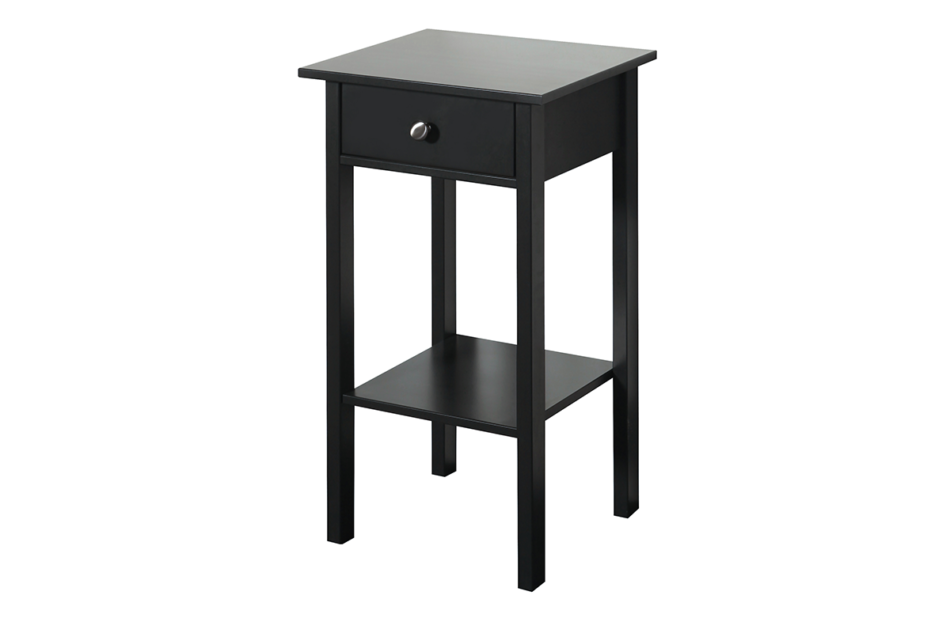 TROMSÖ Stolik nocny czarny - zdjęcie 1