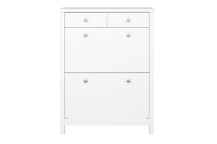 TROMSÖ, https://dev1-mda.konsimo.pl/kolekcja/tromso/ Szafka na buty biały - zdjęcie