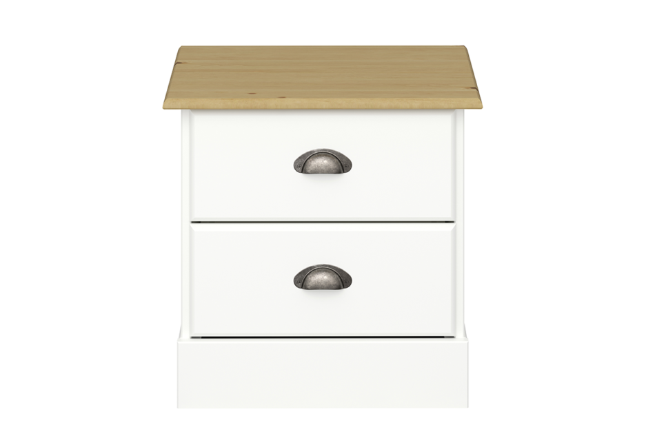 NOLA Stolik nocny biały/sosna - zdjęcie 0
