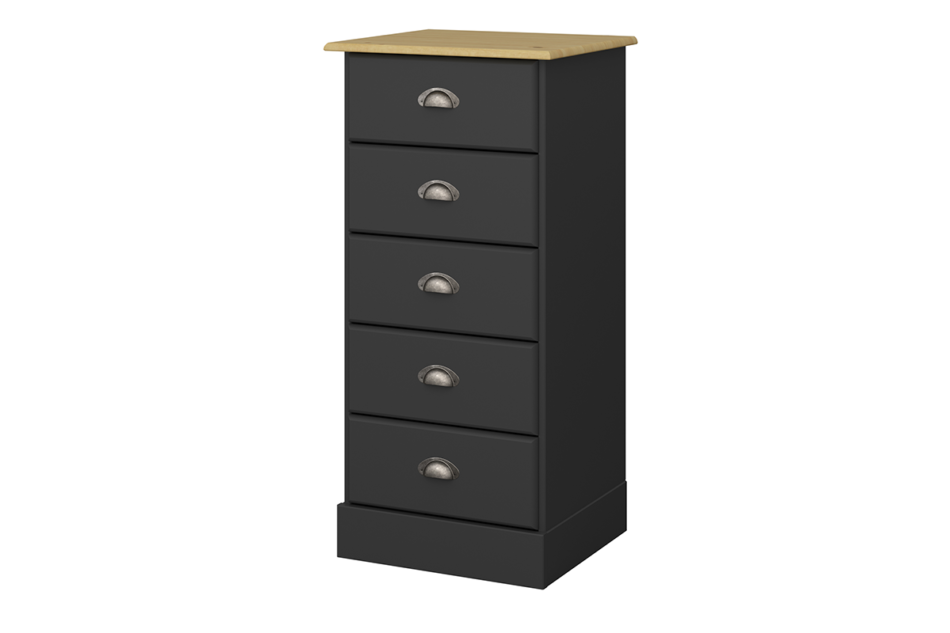 NOLA Komoda czarny/sosna - zdjęcie 1