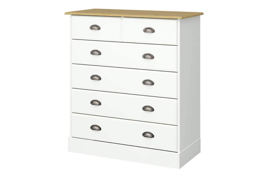 NOLA Komoda biały/sosna - zdjęcie 1