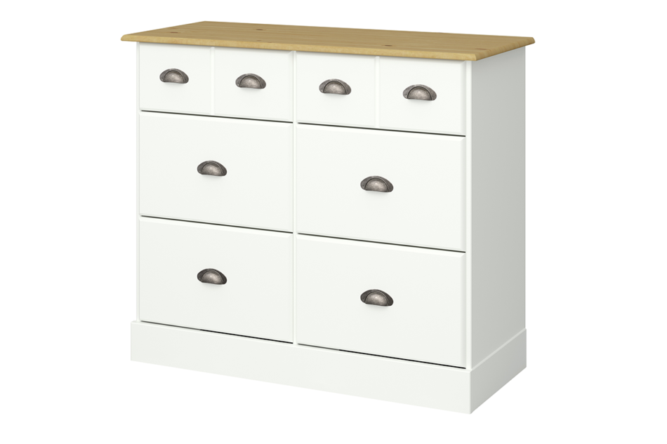 NOLA Komoda biały/sosna - zdjęcie 1