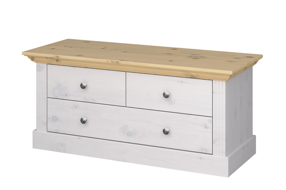 MONACO Szafka do przedpokoju biały/sosna naturalna - zdjęcie 1