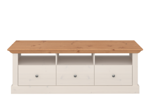 MONACO, https://dev1-mda.konsimo.pl/kolekcja/monaco/ Szafka RTV biały/sosna - zdjęcie