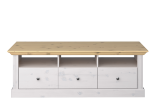 MONACO, https://dev1-mda.konsimo.pl/kolekcja/monaco/ Szafka RTV biały/sosna naturalna - zdjęcie