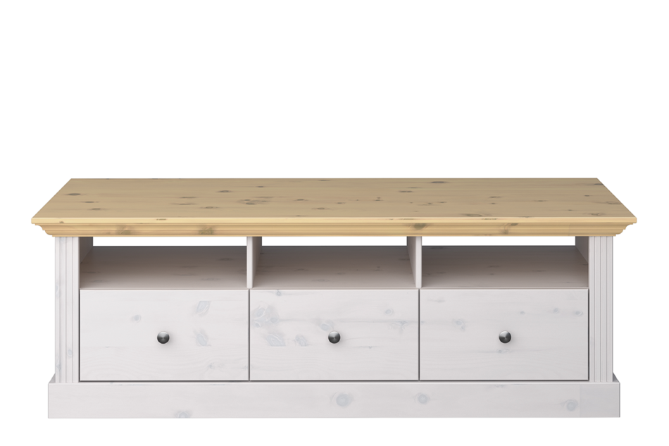 MONACO Szafka RTV biały/sosna naturalna - zdjęcie 0