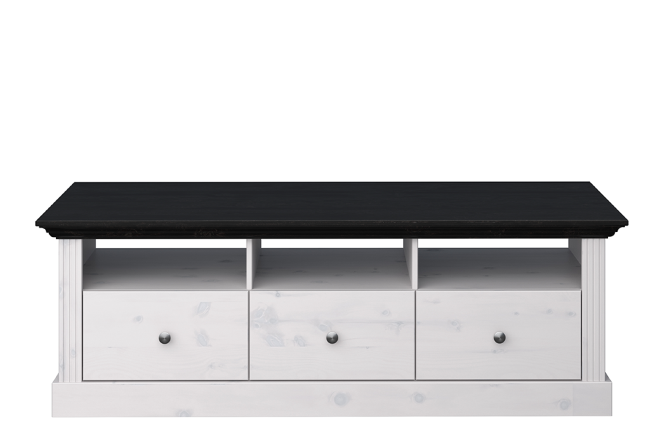 MONACO Szafka RTV biały/wenge - zdjęcie 0