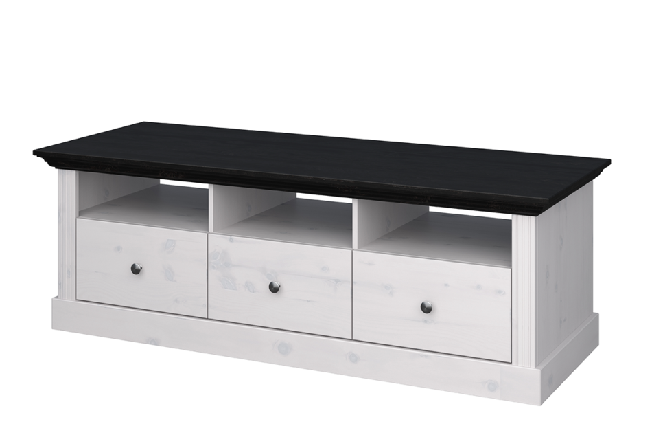 MONACO Szafka RTV biały/wenge - zdjęcie 1