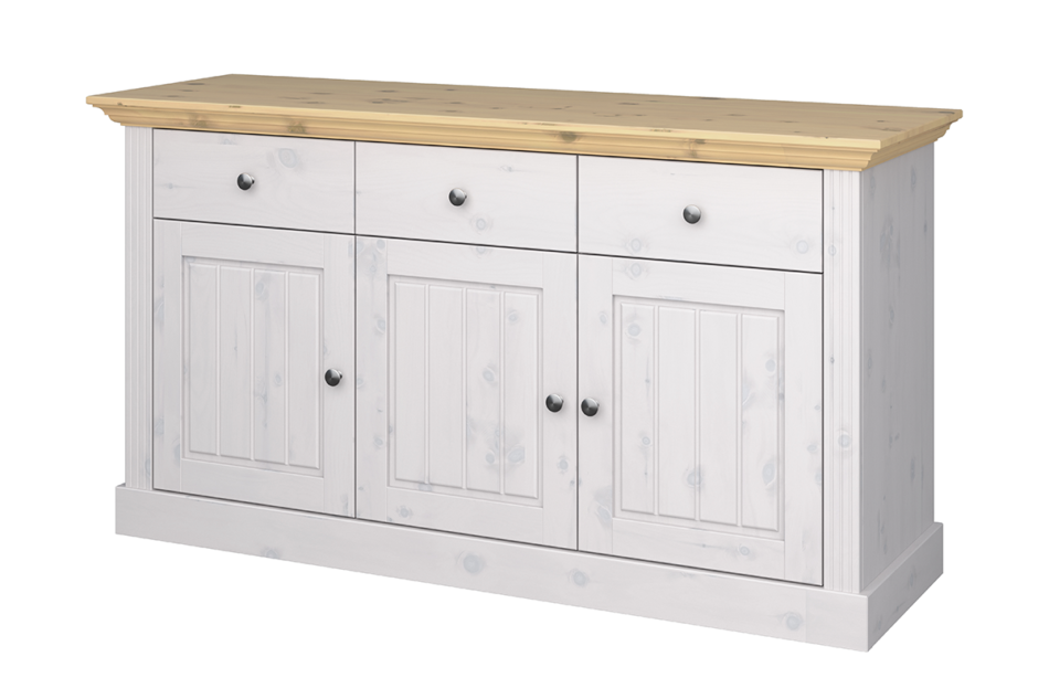 MONACO Komoda biały/sosna naturalna - zdjęcie 1