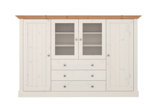 MONACO, https://dev1-mda.konsimo.pl/kolekcja/monaco/ Komoda biały/sosna - zdjęcie